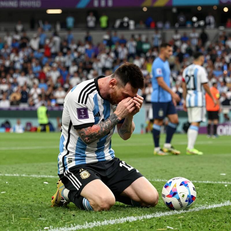 Messi khóc giữa hỗn loạn: Argentina thua trận, thua cả hình ảnh - 6220